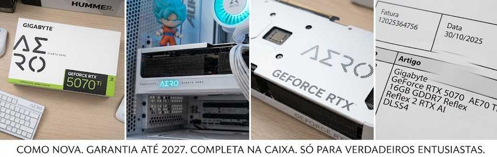 Gigabyte GeForce RTX 5070 Ti AERO OC 16GB GDDR7 (Com Fatura/Garantia e Caixa)