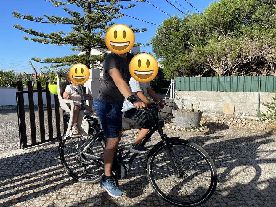 Assento criança bicicleta tubo baixo (Oferta capacete 2 XS)