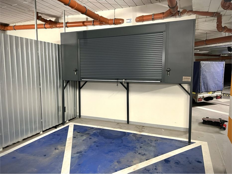 Szafa garażowa box boks garażowy z roletą na wymiar