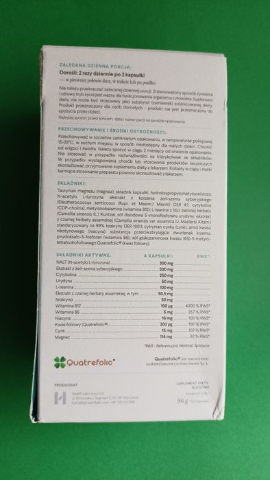 BoostMe na energię od Health Labs Care