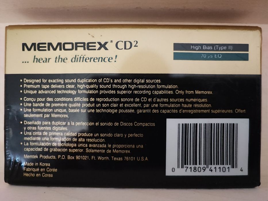 Cassette Memorex CD2 C110