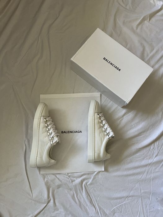 Кросівки balenciaga arena low white black / баленсіага арена низькі кросівки