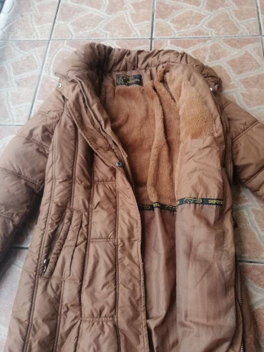 Brązowa zimowa kurtka M
