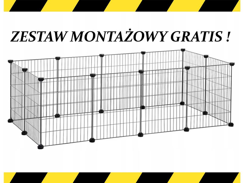 Metalowa Klatka Dla Królka DO OGRODU Zestaw Do Samodzielnego Złożenia