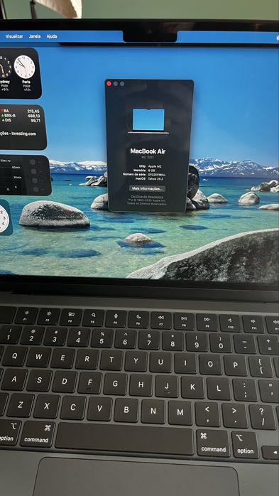 MacBook Air M2 13" Midnight | 8GB RAM | 256GB SSD | Impecável