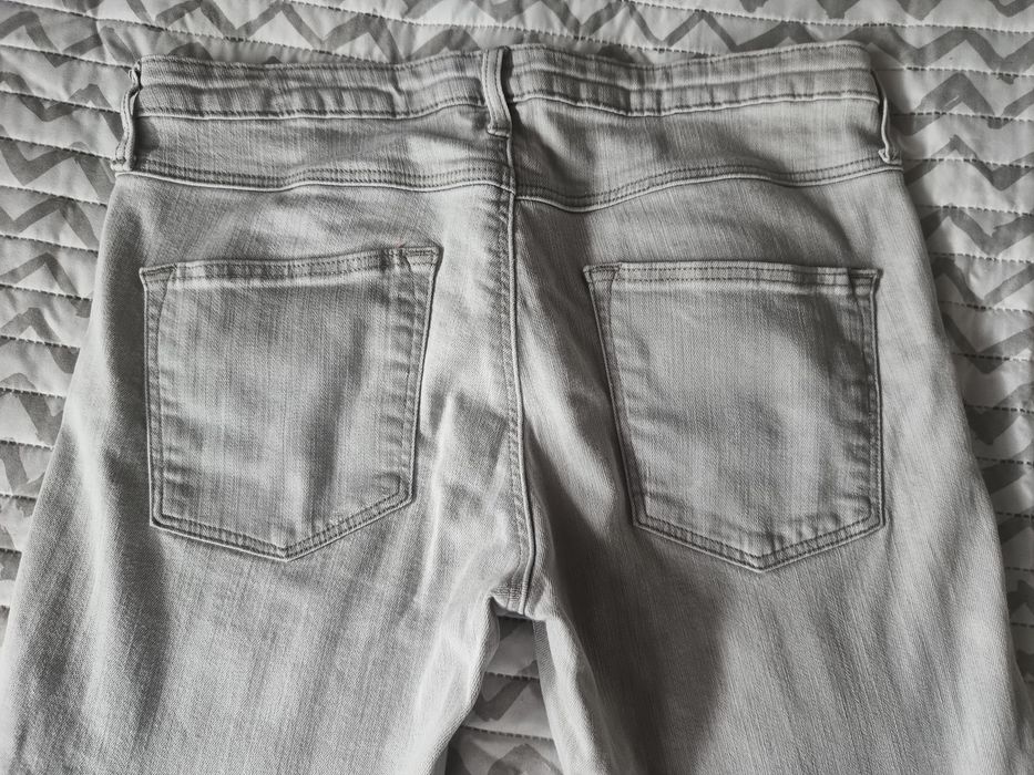 Spodnie damskie jeansowe szare rozmiar 38 MANGO