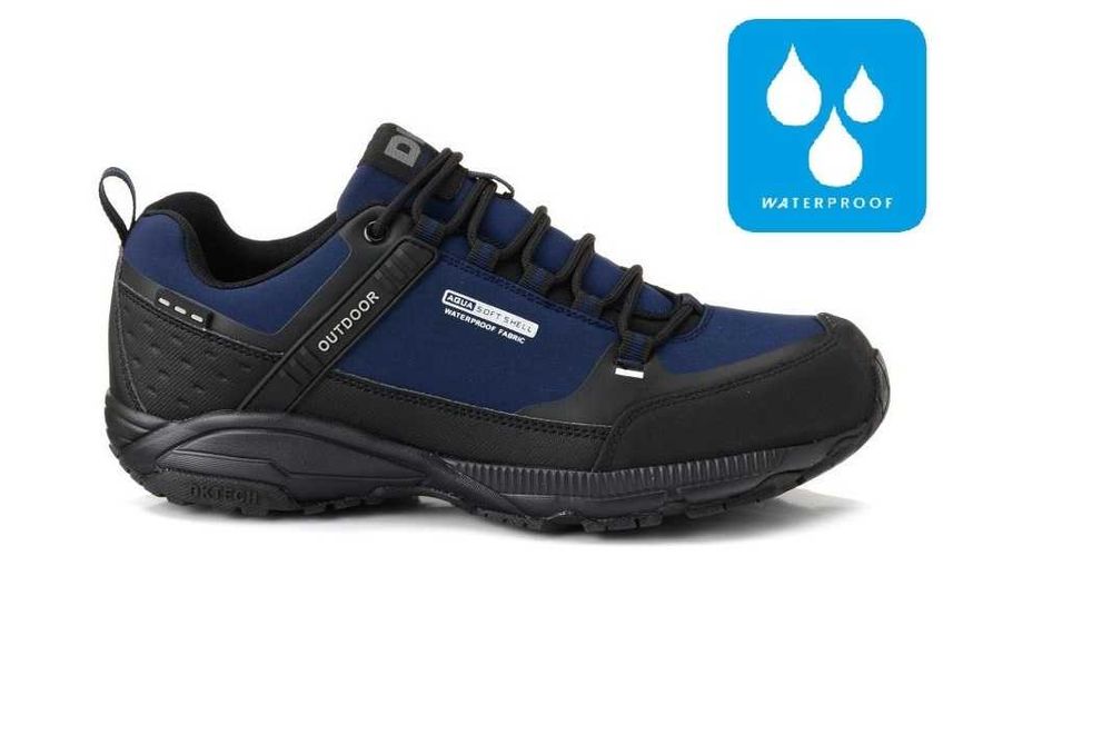 Granatowe Buty Męskie Trekkingowe DK 41-46 HIT