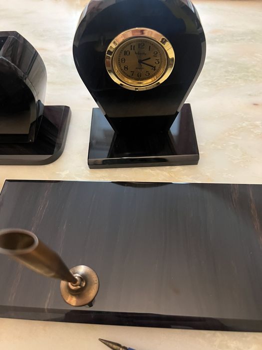 Эксклюзивный письменный набор черный обсидиан