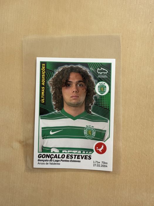 Cromo Rookie Gonçalo Esteves Sporting SCP Panini 2021
