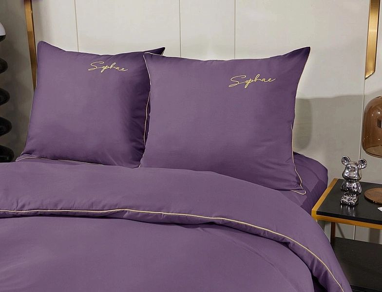 Pościel 140x200/2 części Komplet Mikrofibra z Haftem Areta Lamówka