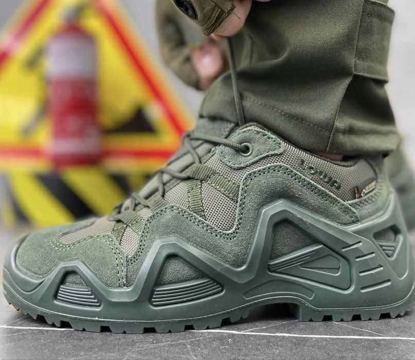 Lowa Zephyr GTX LO TF Olive Gore-Tex | Тактические кроссовки Лова | Военная обувь ВСУ