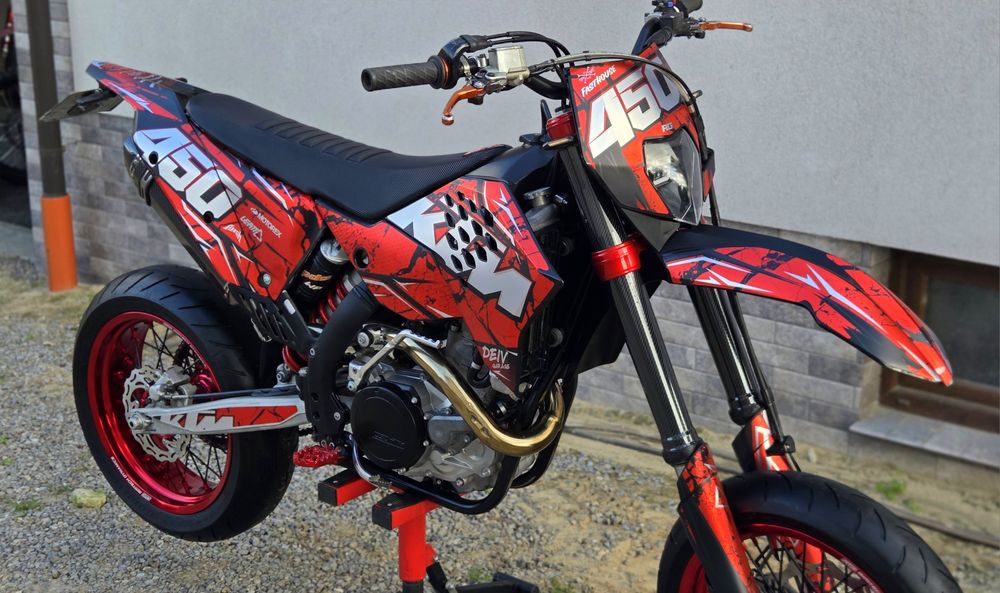 KTM exc 450 po remoncie supermoto sm super moto husqvarna husaberg remont 500