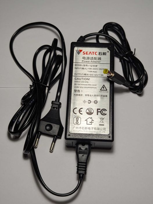 Блок живлення питания для синтезаторів YAMAHA 12V 3A універсальний