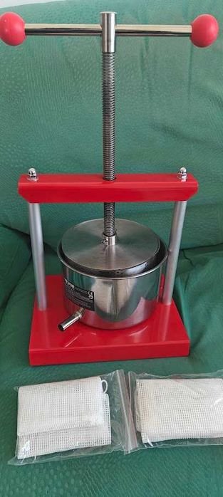 Prensa manual para frutas e vinho - 3 Litros (NOVA)