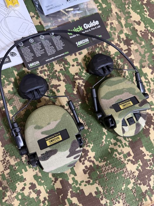 Текстильні камуфляж наліпки MSA Sordin Supreme Pro-X Cordura® MultiCam