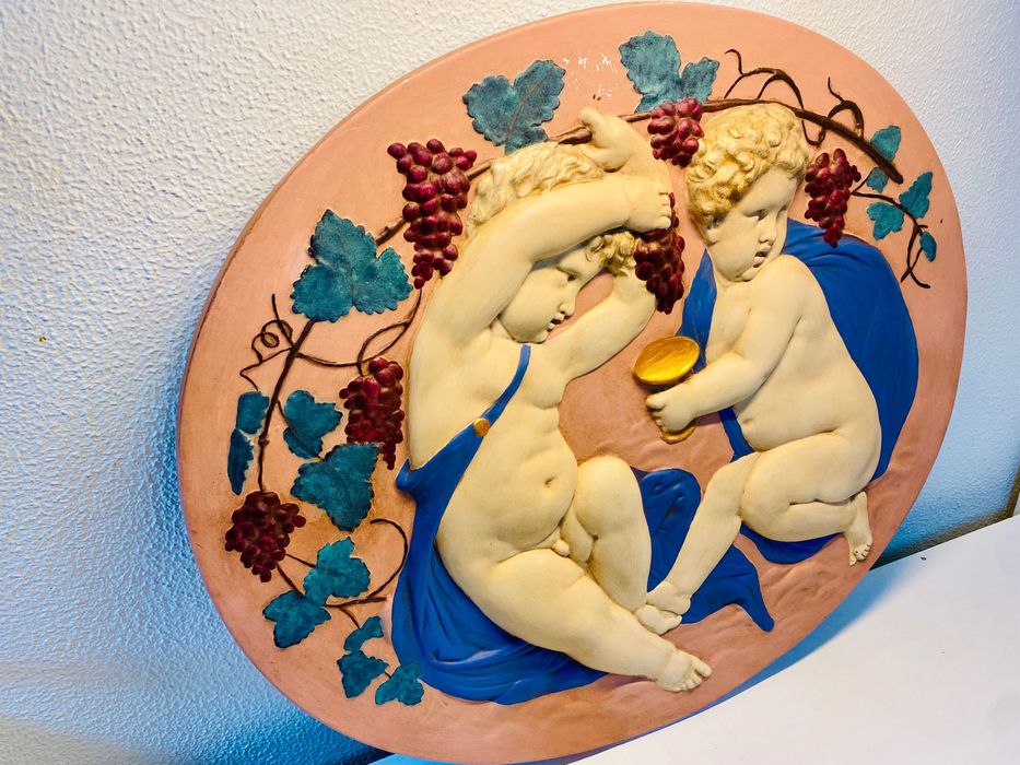 Quadro em gesso com imagens