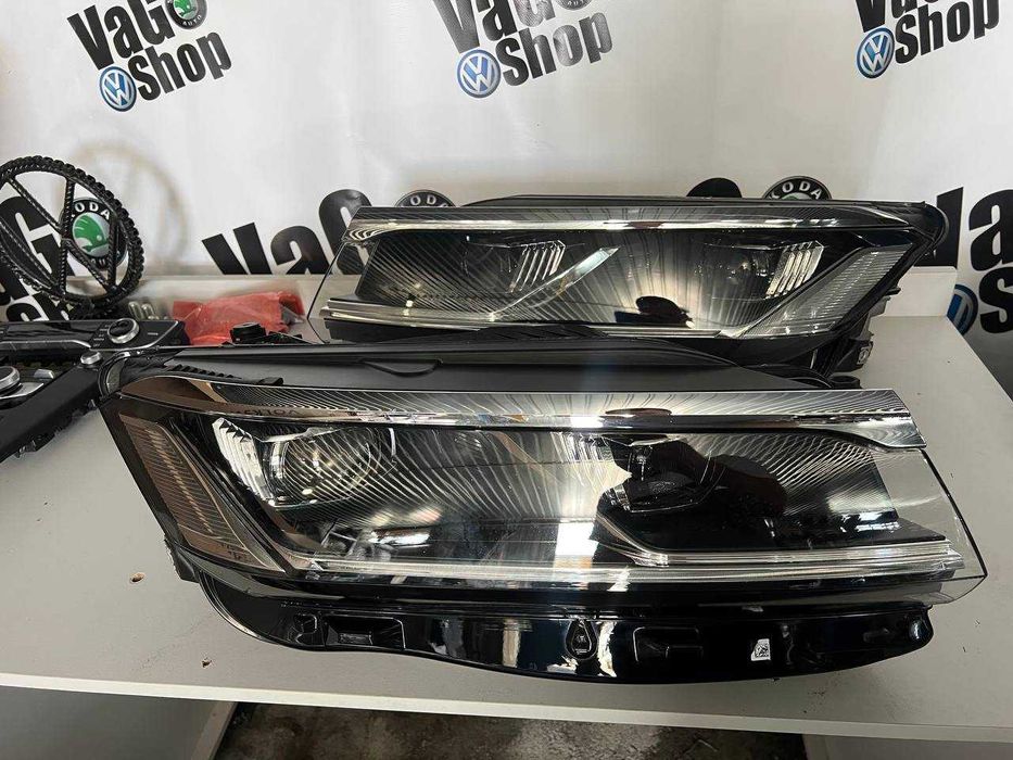 Фары VW Touareg CR ЛЕД  Туарег ЦР Фонари Фольксваген LED Фара