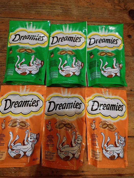 6 opakowań przysmaków dla kota Dreamies 60g mix smaków Okazja