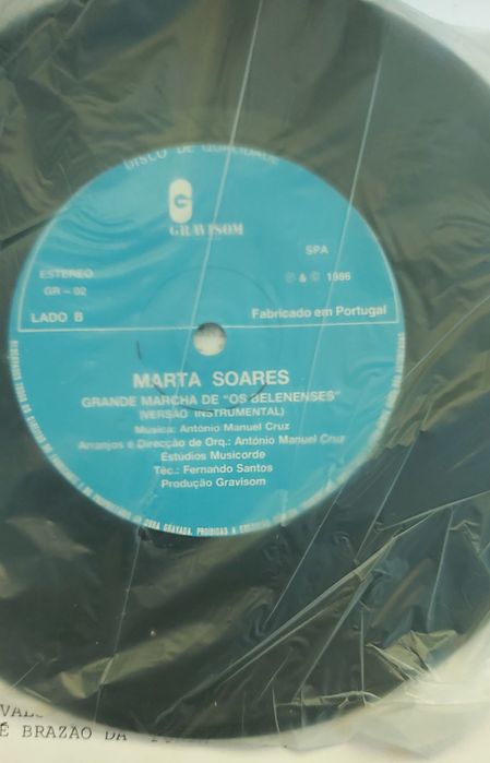 Vinil antigo da marcha do Belenenses