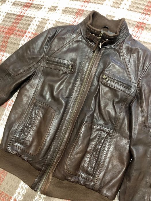 Кожаная куртка мужская