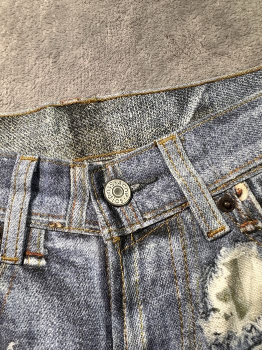Джинси штани Acne Studios 1981 Denim Rose Print jeans бегги беггі XS S M