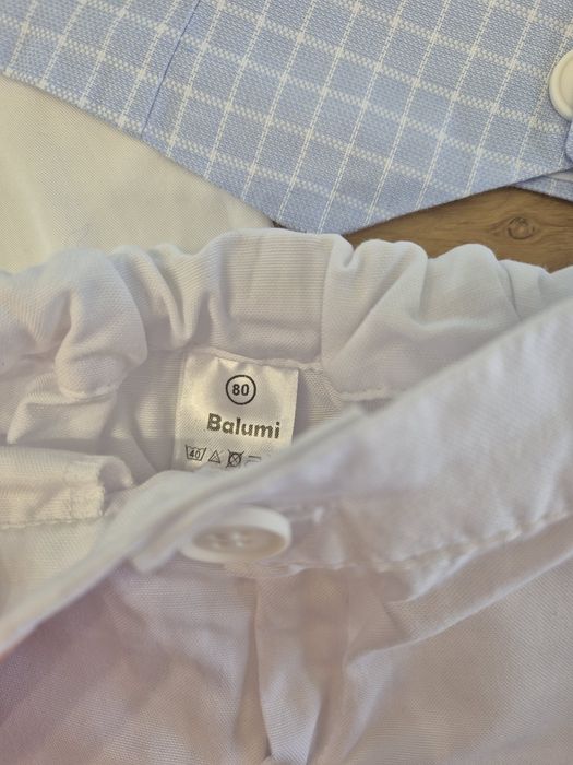 Komplet na roczek, do chrztu Balumi r.80 ze sweterkiem i butami