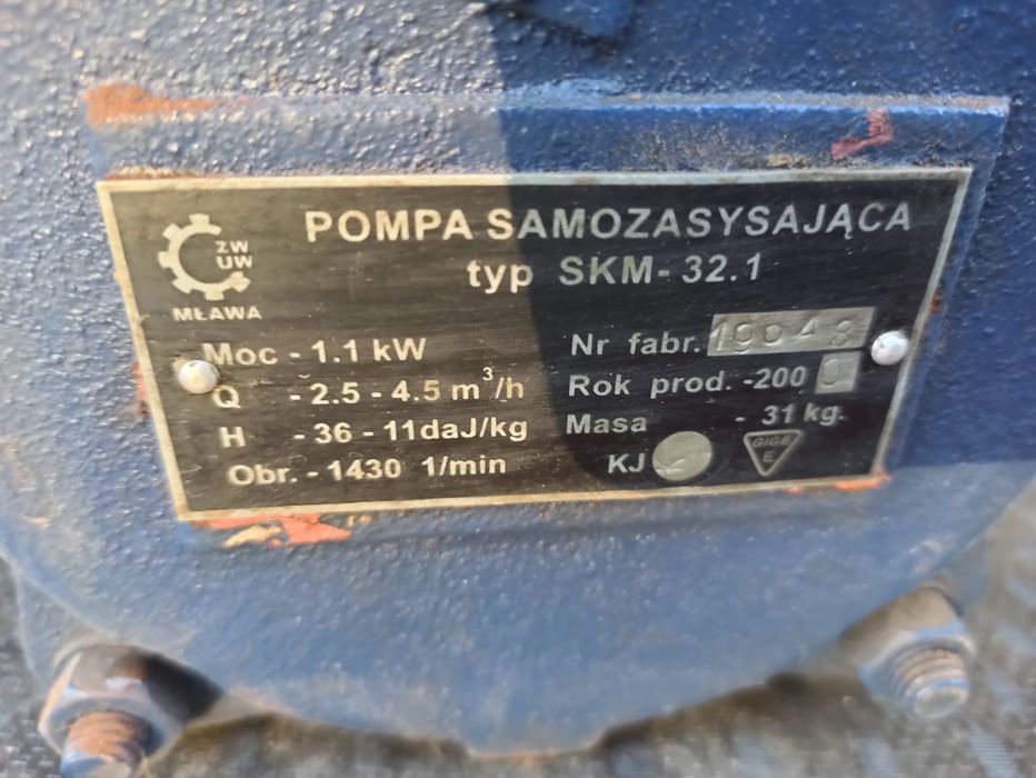 Pompa hydroforowa samozasysająca 1.1kw SKM 32.1