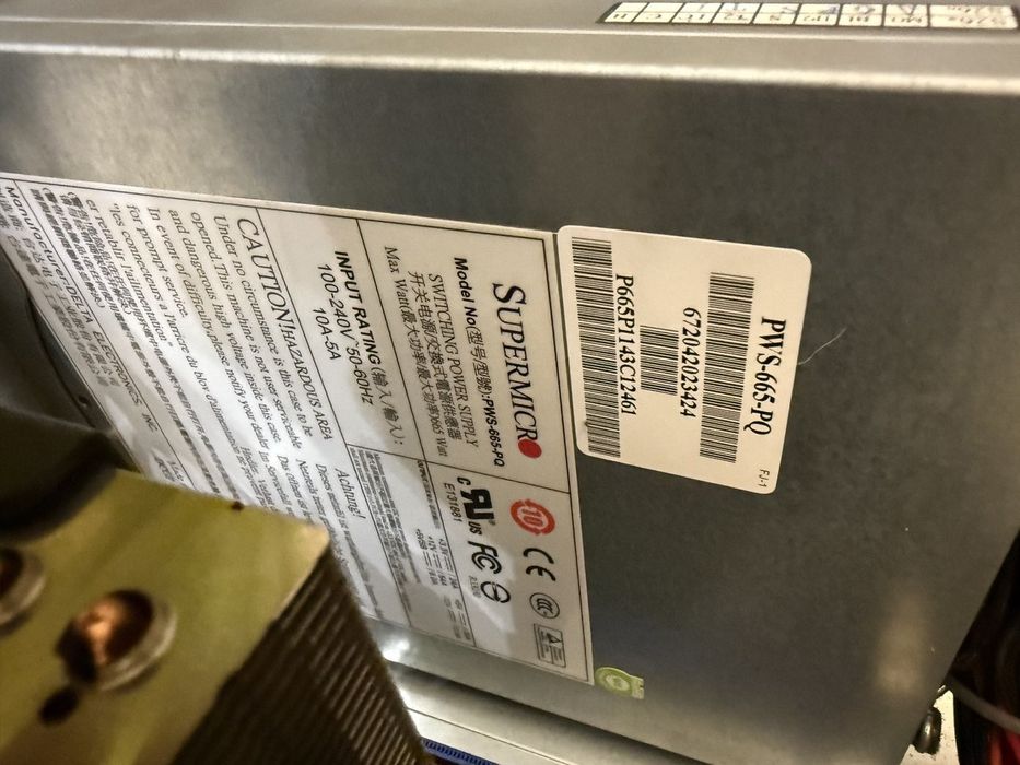 Сервер Supermicro X8DTL‑6F 2×Xeon E5620 32ГБ 2×4 ТБ HDD