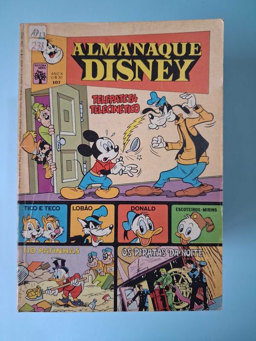 ALMANAQUE DISNEY - Lote de revistas anos 70/80 brasileiras Editora Abril.