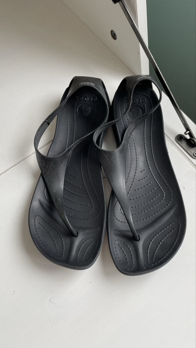 Crocs czarne japonki sexi flip W9 39/40