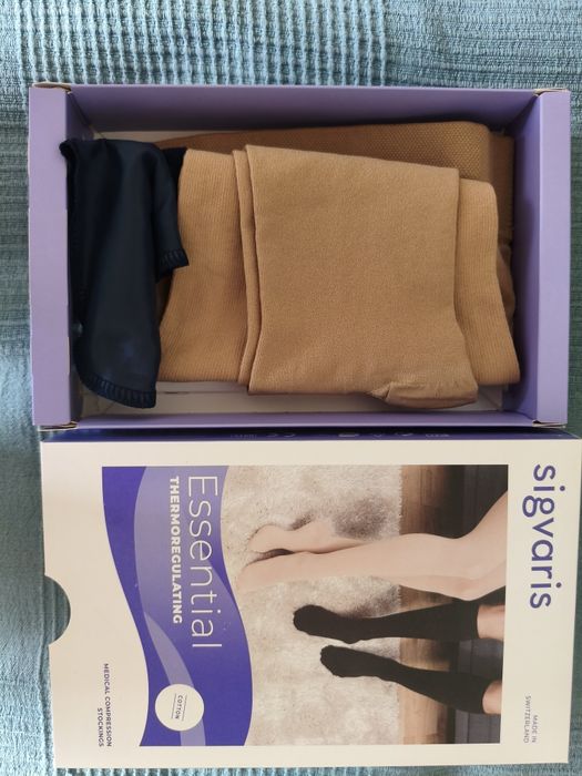Pończochy uciskowe Sigvaris Thermoregulating cotton M plus