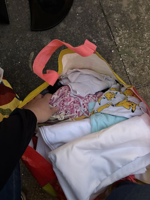 Saco cheio de roupa