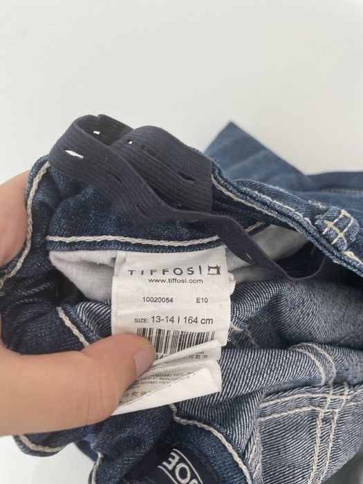 Calções de ganga com elástico rapaz 13/14 anos Tiffosi