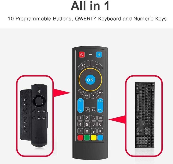 GOWELL bezprzewodowa klawiatura bluetooth pilot tv Android Air Mouse