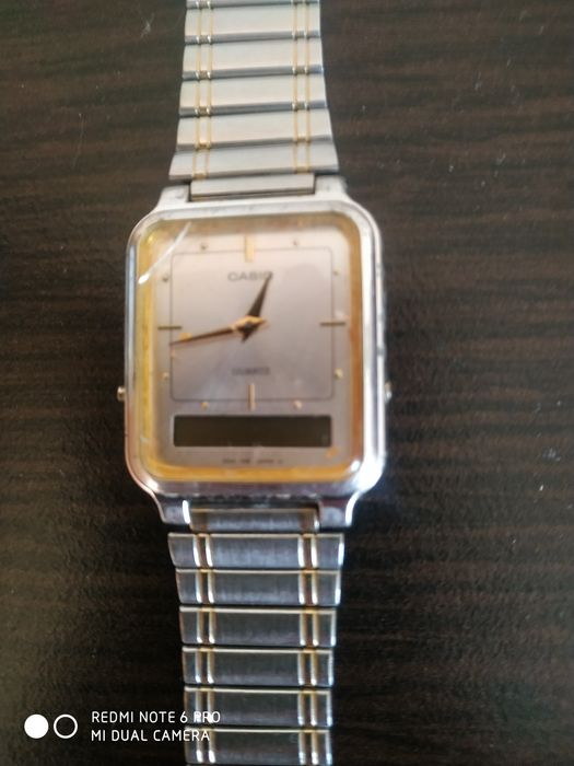 Zegarek Casio AQ 708  analogowo-cyfrowy