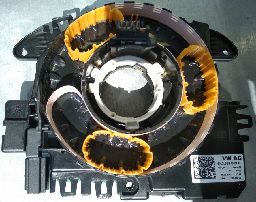 Подрулевой шлейф, шлейф руля 5K0953569 VW, Skoda