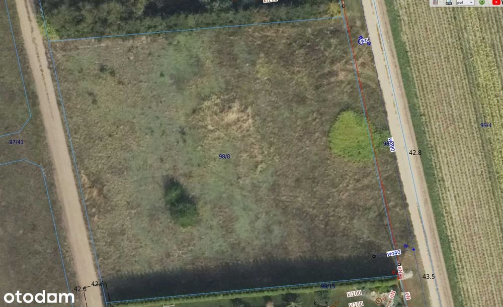 Działka budowlana 2504 m2 Wałdowo Szlacheckie, Grudziądz