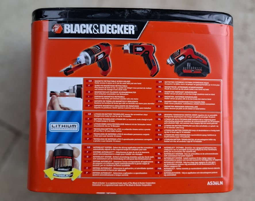 Aparafusadora Black & Decker 3.6V Lithium NOVA