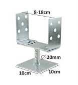 Podpora podstawa słupa przykręcana regulowana SOLIDNA kotwa  wspornik