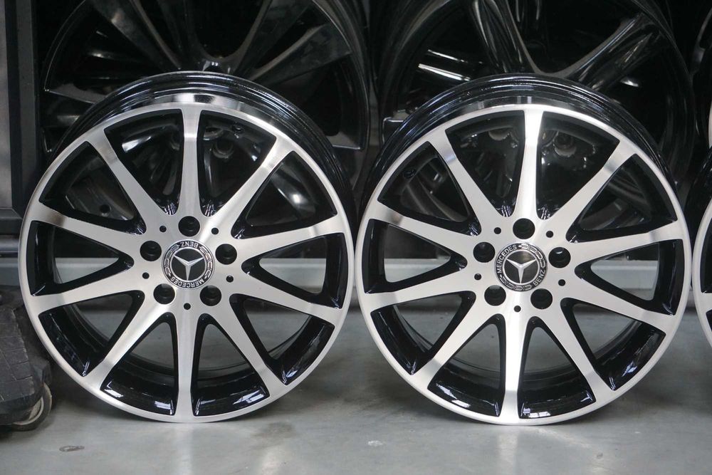 Alufelgi oryginał Mercedes 5x112 7Jx17 et49 cb66,6mm czarny i cnc