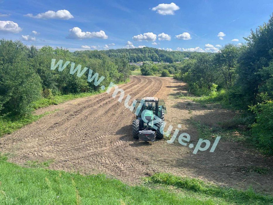 Mulczowanie wgłębne powierzchowne Alwernia Karczowanie działek Mulczer