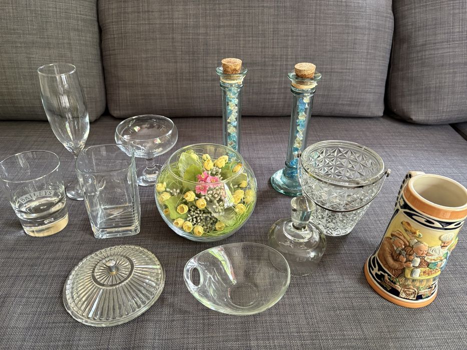 Посуд скляний, фарфоровий