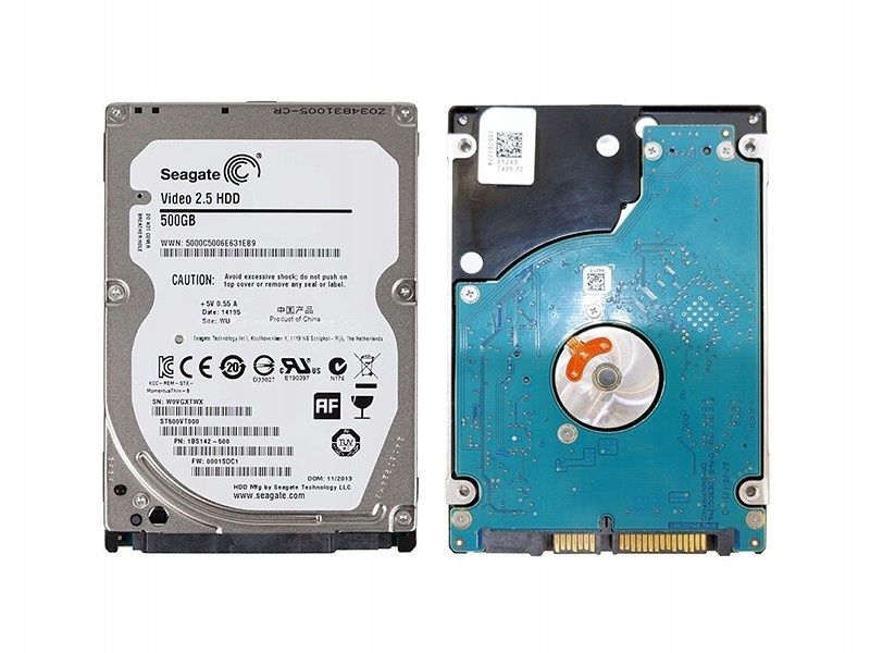 Dysk Twardy Seagate Video Hdd 500Gb Sata 2,5"