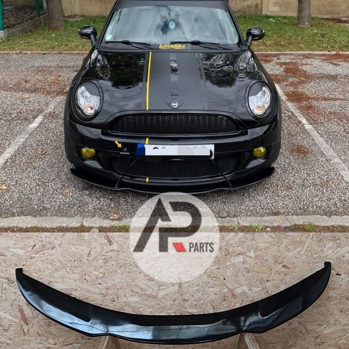 Mini Cooper R55 R56 R57 Lip Frontal JCW preto brilhante Canidelo • OLX.pt