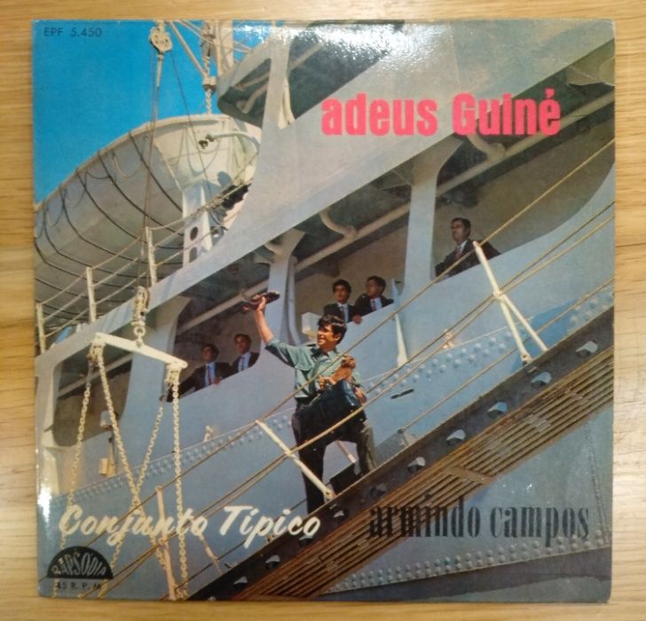 Disco de vinil "Adeus Guiné" de 1970