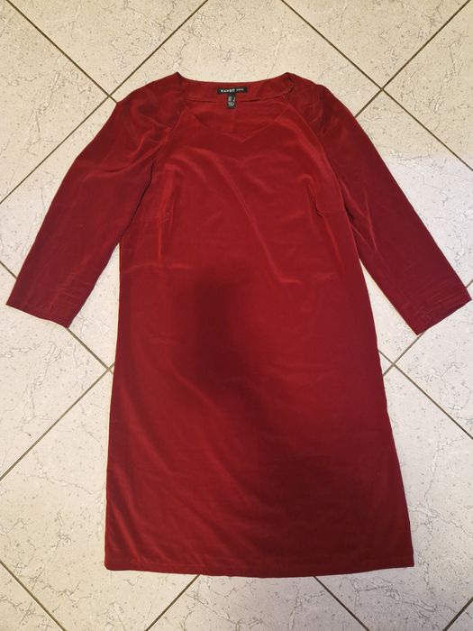 Elegancka sukienka Mango Basics 3/4 rękaw S