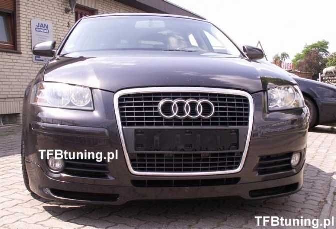 Spoiler dokładka zderzaka przód ver II Audi A3 8P 8PA TFB TINING