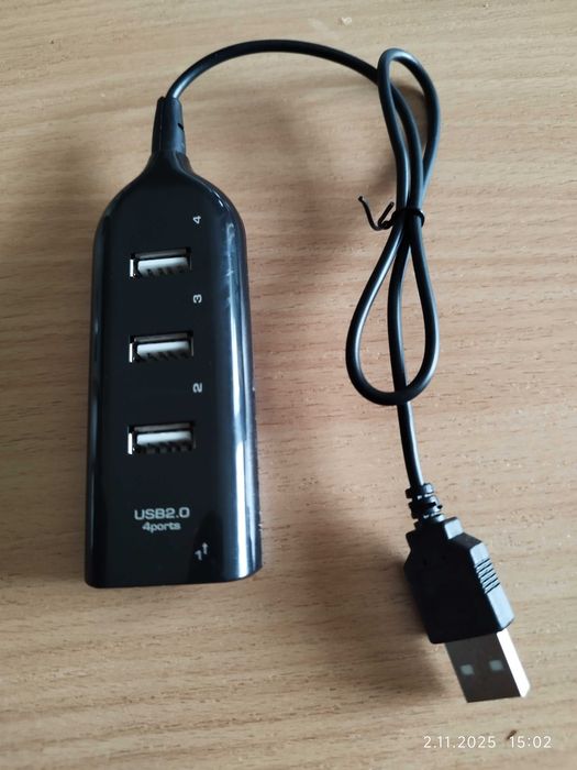 Hub USB - Wysokoprędkościowy Rozdzielacz 4 Portów USB 2.0