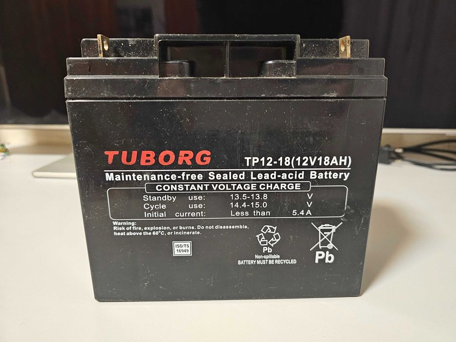 Акумулятор Tuborg TP12-18 (12V 18Ah)