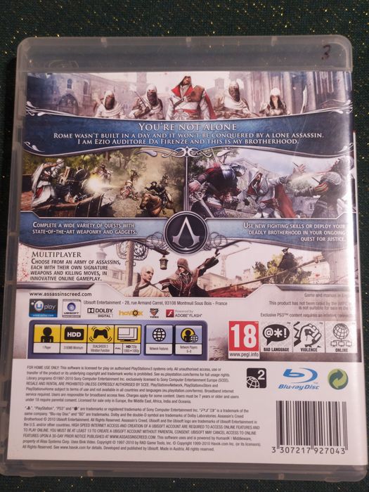 Assassin's Creed Brotherhood PS3